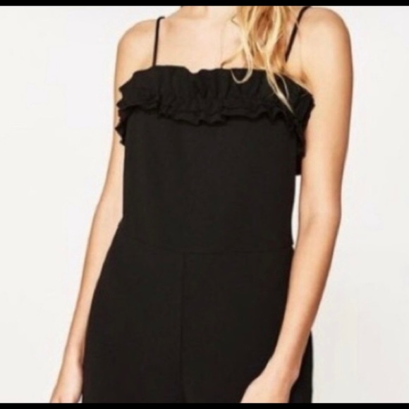 Zara black jumpsuit with straps - Picture 2 of 6